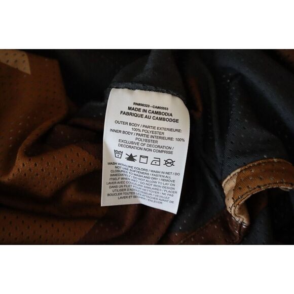 Nike Jordan FB7338-133 Unisex Sz M Brown Baseball Style Loose Fit Jersey Shirt - Picture 5 of 9